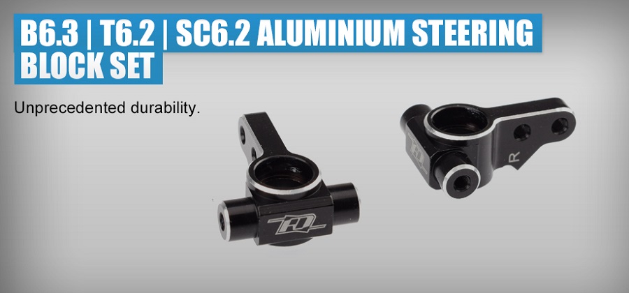 Revolution Design Aluminum Steering Block Set For The B6.3, T6.2 & SC6.2