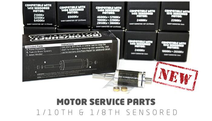 Castle Creations Motor Rebuild Kits For 14xx & 15xx Sensored Motors