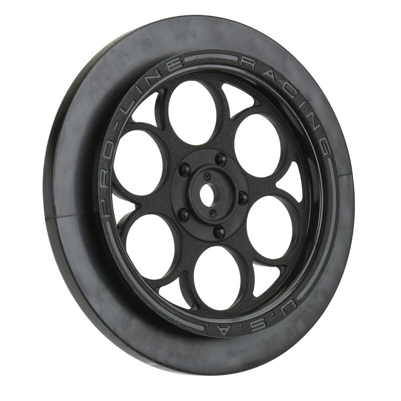 RC Car Action - RC Cars & Trucks | Pro-Line Showtime Front Runner 2.2″/2.7″ Black Front Drag Wheels