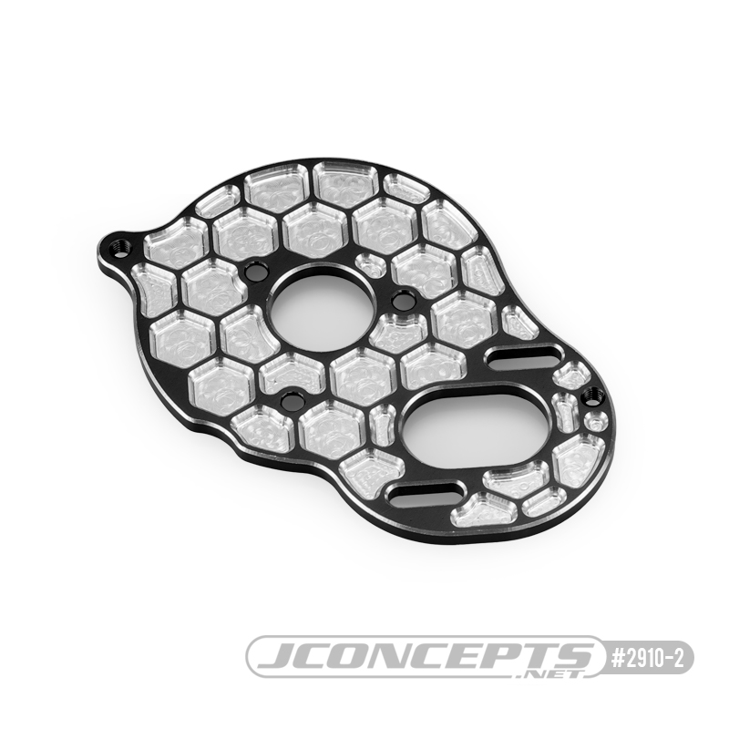 JConcepts Honeycomb Aluminum +2mm Motor Plate For The Team Associated DR10 & SR10