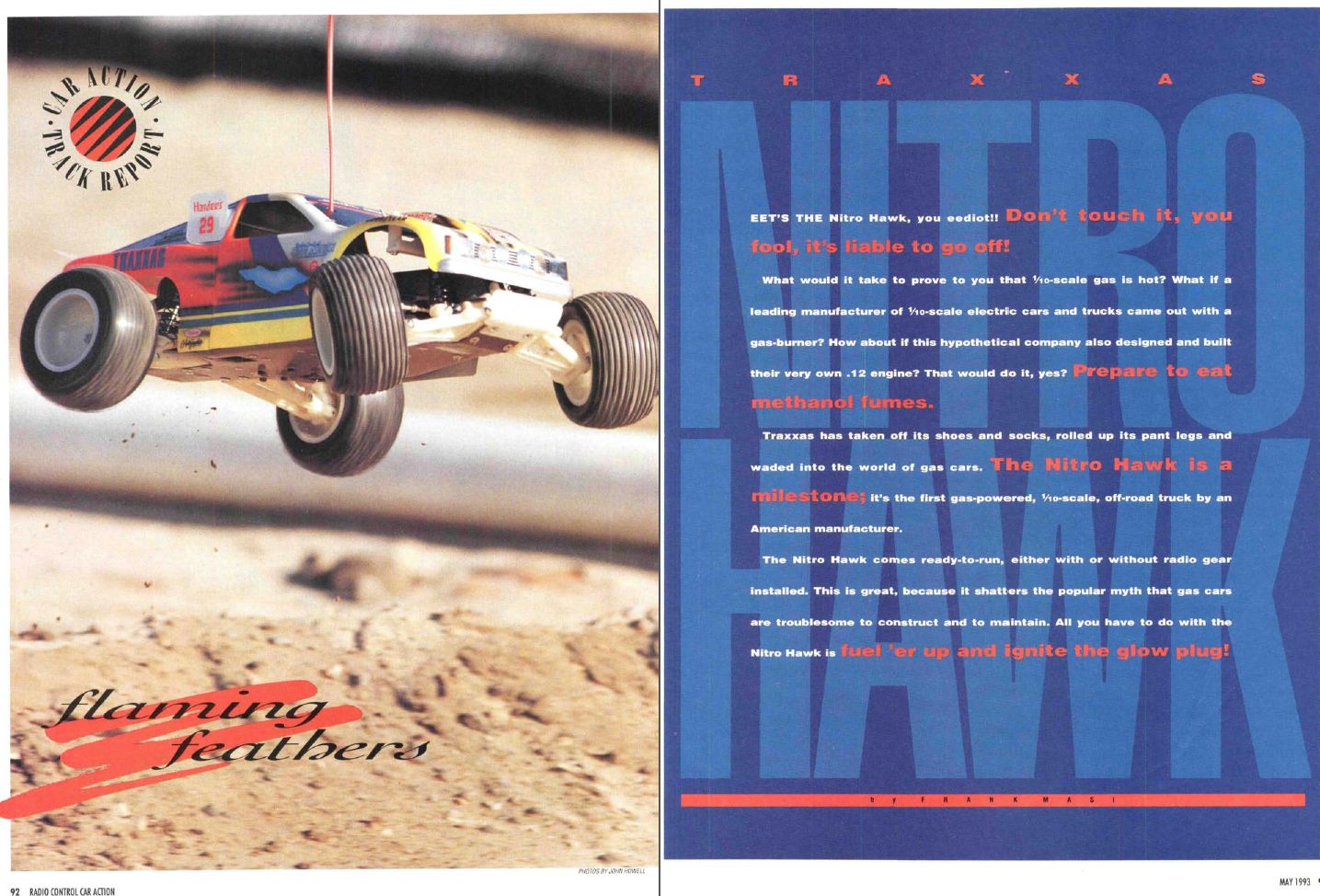 RC Car Action - RC Cars & Trucks | #TBT Review – Traxxas Nitro Hawk in May 1993