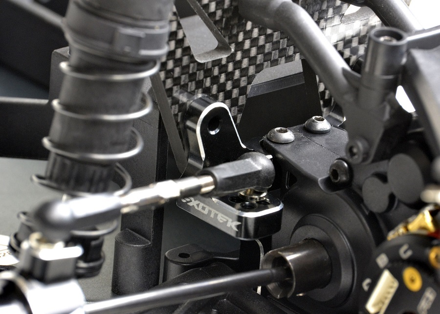 Exotek 4mm Carbon Fiber Rear Shock Tower For the Losi 22S Drag Car