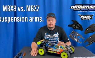 Mugen’s Adam Drake Explains The Differences Between MBX8 & MBX7 Suspension Arms [VIDEO]