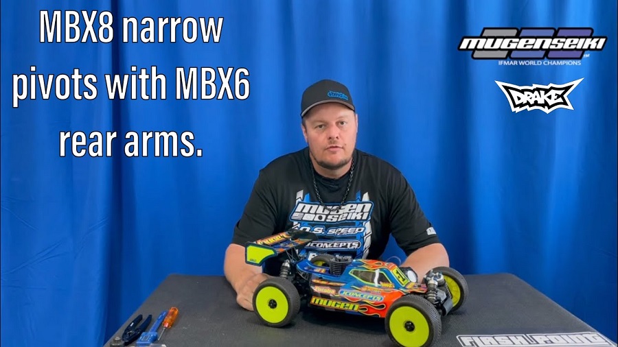 Mugen's Adam Drake Talks About MBX8 Narrow Pivots With MBX6 Rear Arms