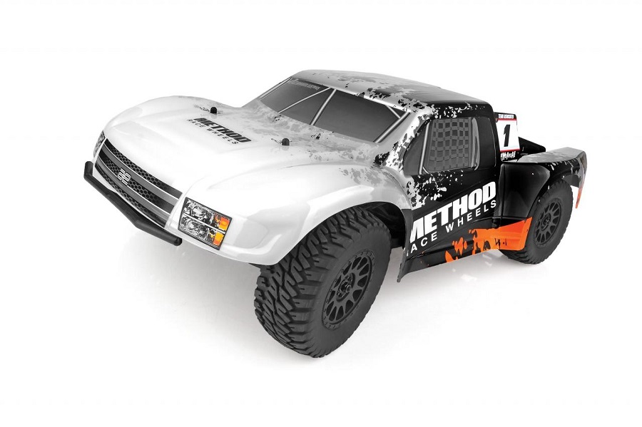 Team Associated sabbia Ribbed tires and method SC wheels mounted BLACK FRONT... 