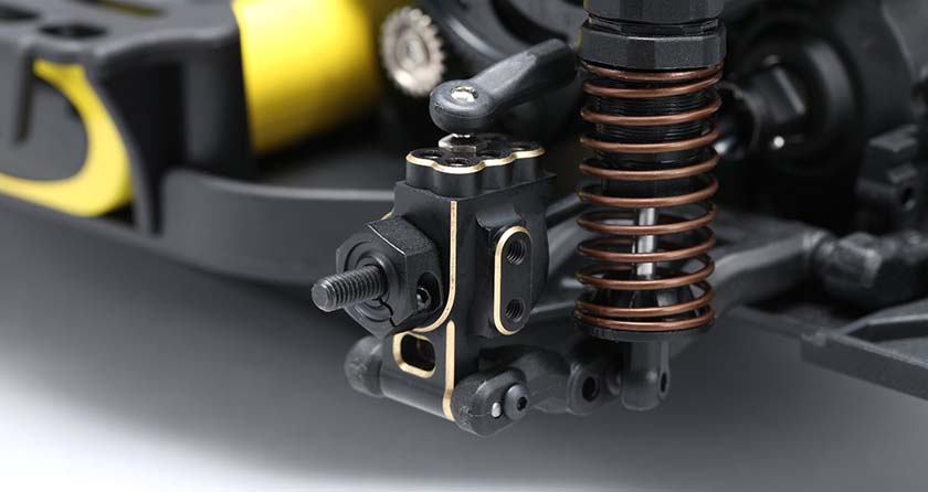 Yokomo Bass Rear Hubs & High Traction Chassis Option Parts For The YD-2