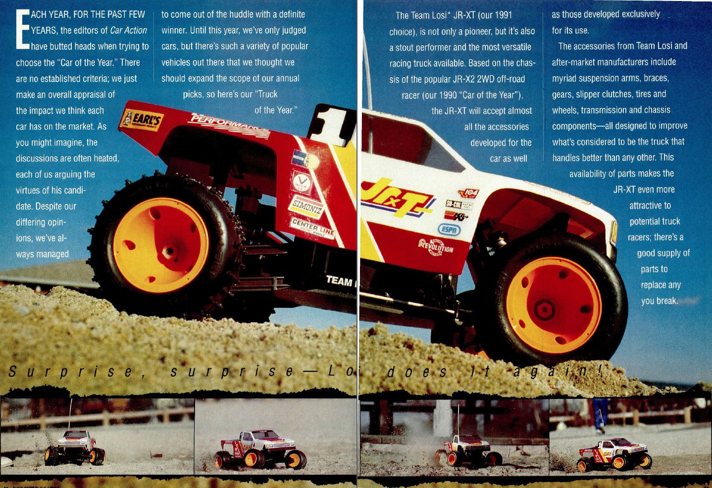 RC Car Action - RC Cars & Trucks | #TBT RC Car Action’s Truck Of The Year for 1991 – The Losi JR-XT