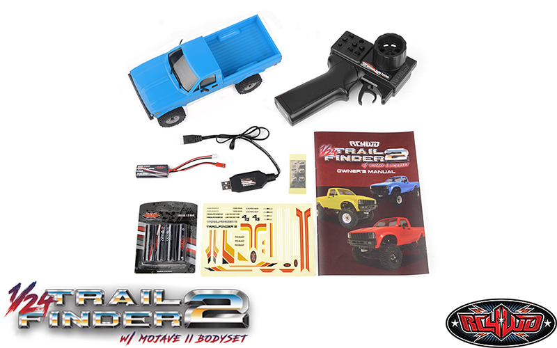 RC4WD 1/24 Trail Finder 2 RTR With Mojave II Hard Body Set