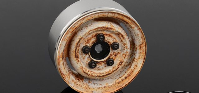 RC4WD Landies Vintage Stamped Steel 1.55″ Beadlock Wheels (Rust)
