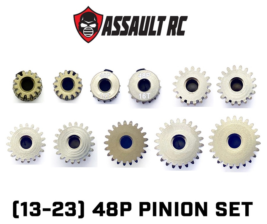 Assault RC 12 Piece 48P Pinion Sets