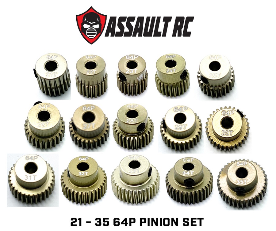 Assault RC 15 Piece 64P Pinion Sets (1)