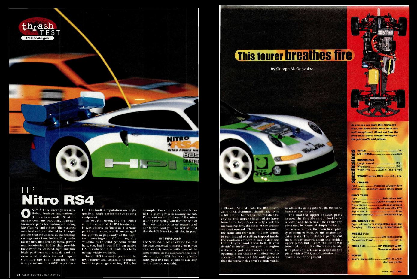 RC Car Action - RC Cars & Trucks | #TBT HPI Racing RS4 Nitro Touring Car – Review in May 1997