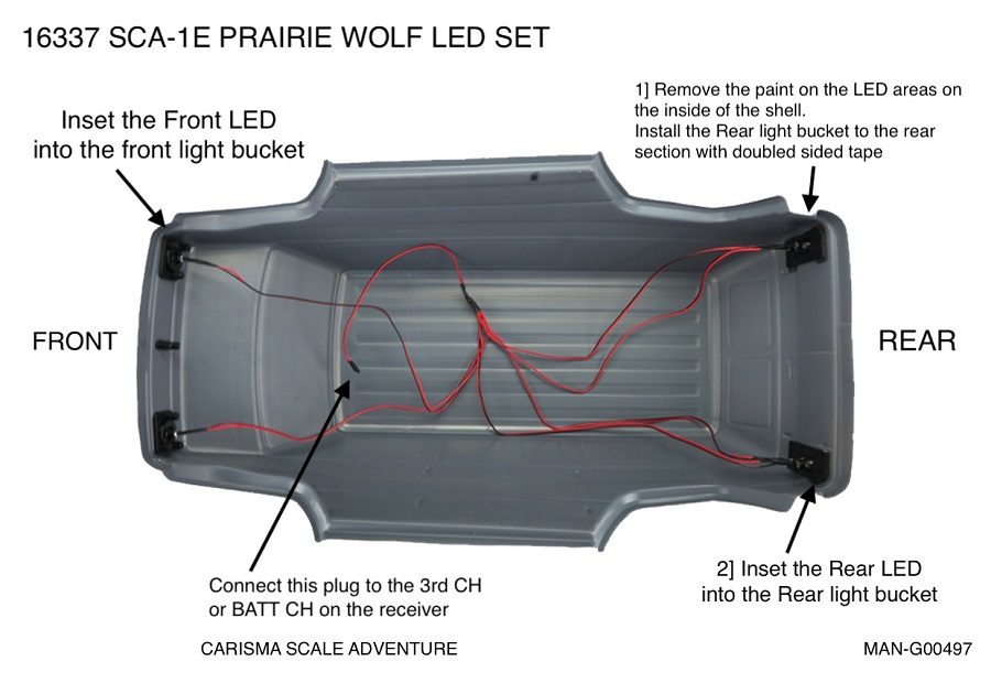 Carisma Dedicated LED Set For The Prairie Wolf Body 