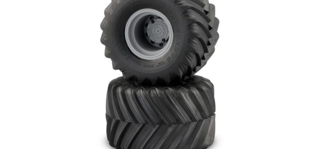 JConcepts Pre-Mounted Renegades Monster Truck Racing Tires On Aggressor 17mm Wheels