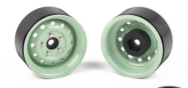 RC4WD Heritage Edition Stamped Steel 1.9″ Wheels (Grasmere Green)