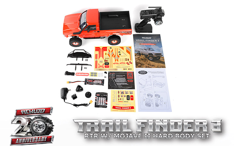 RC4WD Trail Finder 3 RTR With The Mojave II Hard Body Set (Launch Edition)