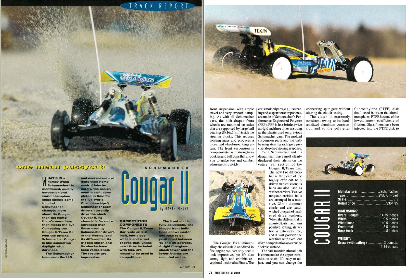 RC Car Action - RC Cars & Trucks | #TBT Schumacher R/C Racing Cougar II 2WD Off-Road Buggy