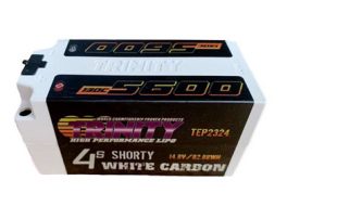 Trinity White Carbon 5600 4S Shorty LiPo Hardcase Pack