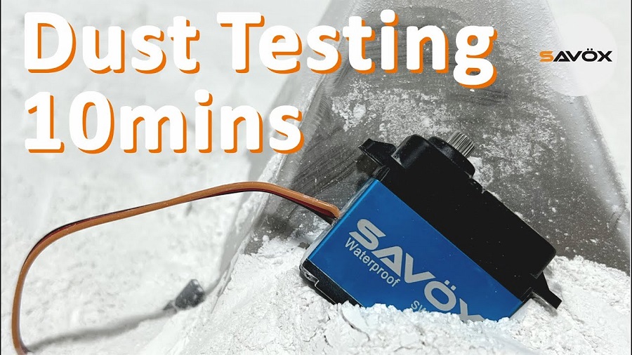 Dust Testing With Savox Waterproof Servos