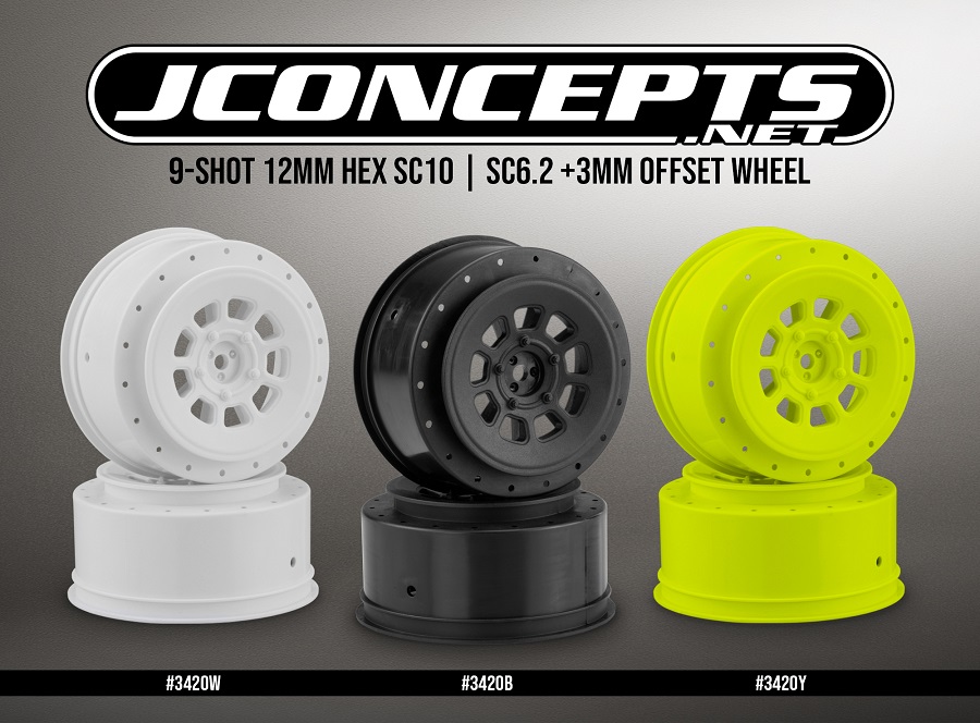 JConcepts 9 Shot 12mm Hex SCT Wheels
