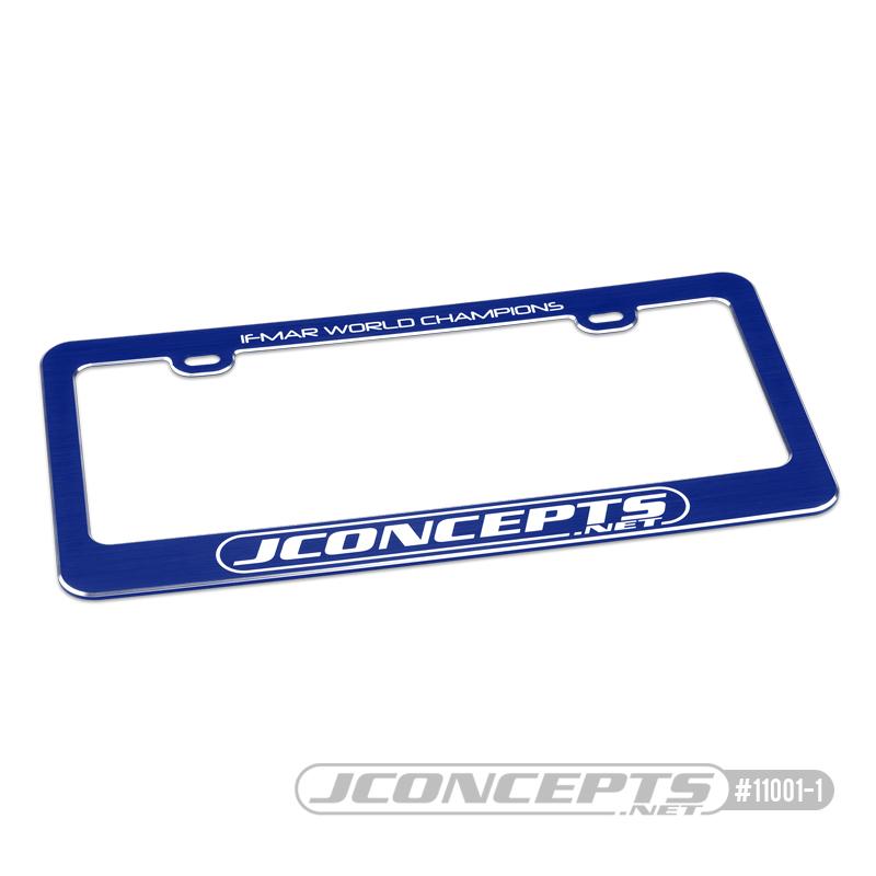 JConcepts Aluminum License Plate Frame