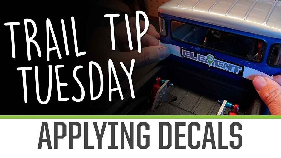 Trail Tip Tuesday Applying Decal