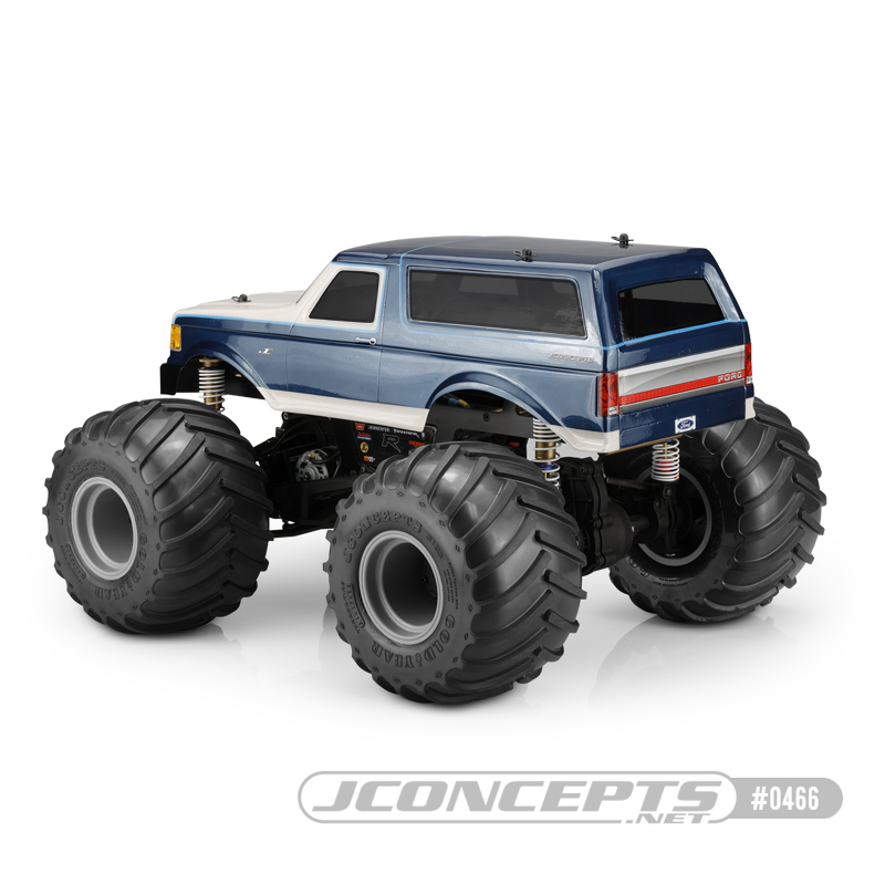 JConcepts 1989 Ford Bronco Monster Truck Clear Body