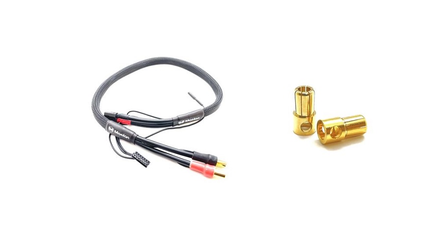Maclan 2S 8mm Bullet Connector 10AWG Wire Charge Cable & 8mm Bullet Connectors