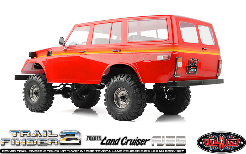 RC4WD Trail Finder 2 Truck Kit LWB With 1980 Toyota Land Cruiser FJ55 Lexan Body Set