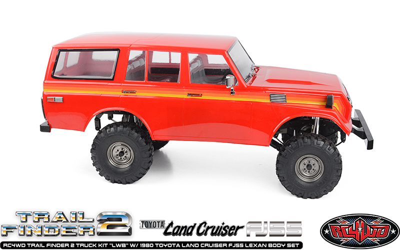 RC4WD Trail Finder 2 Truck Kit LWB With 1980 Toyota Land Cruiser FJ55 Lexan Body Set