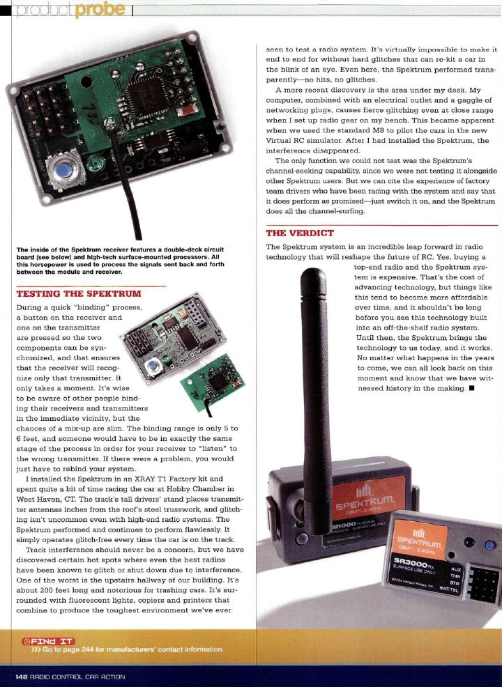 #TBT Spektrum DSM System Reviewed in April 2005 Issue