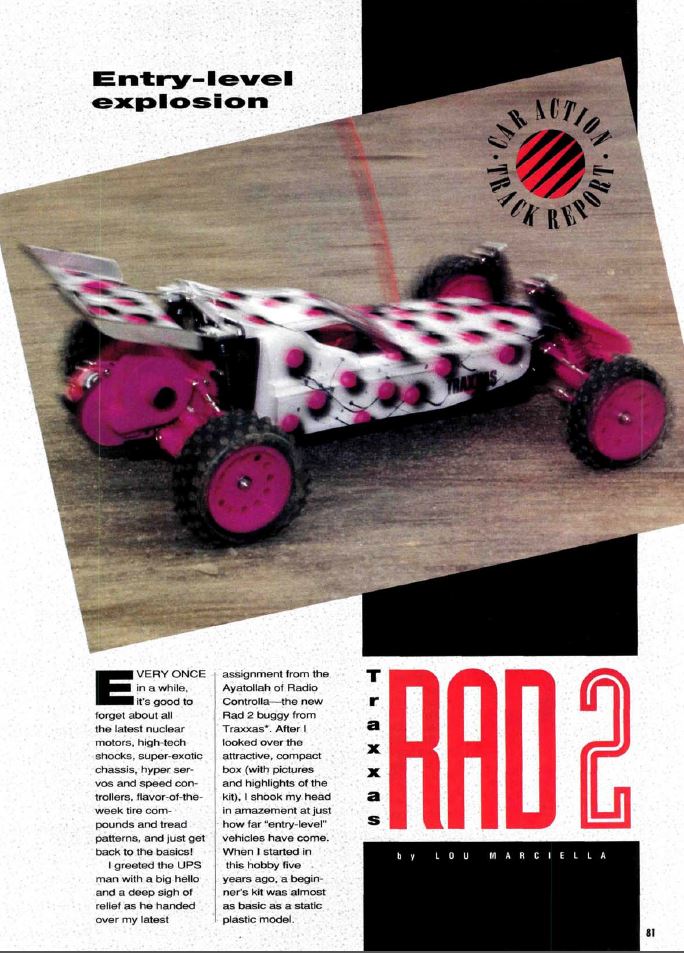 Traxxas Rad 2 review Feb 1993 1