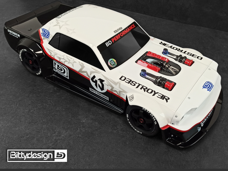 Bittydesign DESTROYER 1/7 Clear Body For The ARRMA Infraction & Limitless
