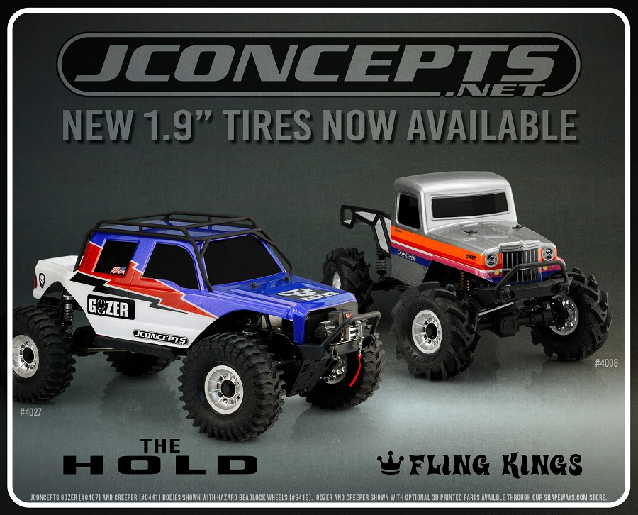 JConcepts Fling King Tires For 1.9" Scale Truck Wheels