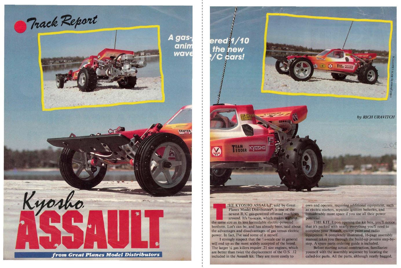 #TBT The Kyosho Assault 2wd 1/10 nitro Buggy was Reviewed in The Summer 1986 Issue