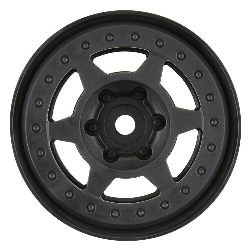 Pro-Line Holcomb 1.9 12mm Crawler Bead-Loc Black Wheels