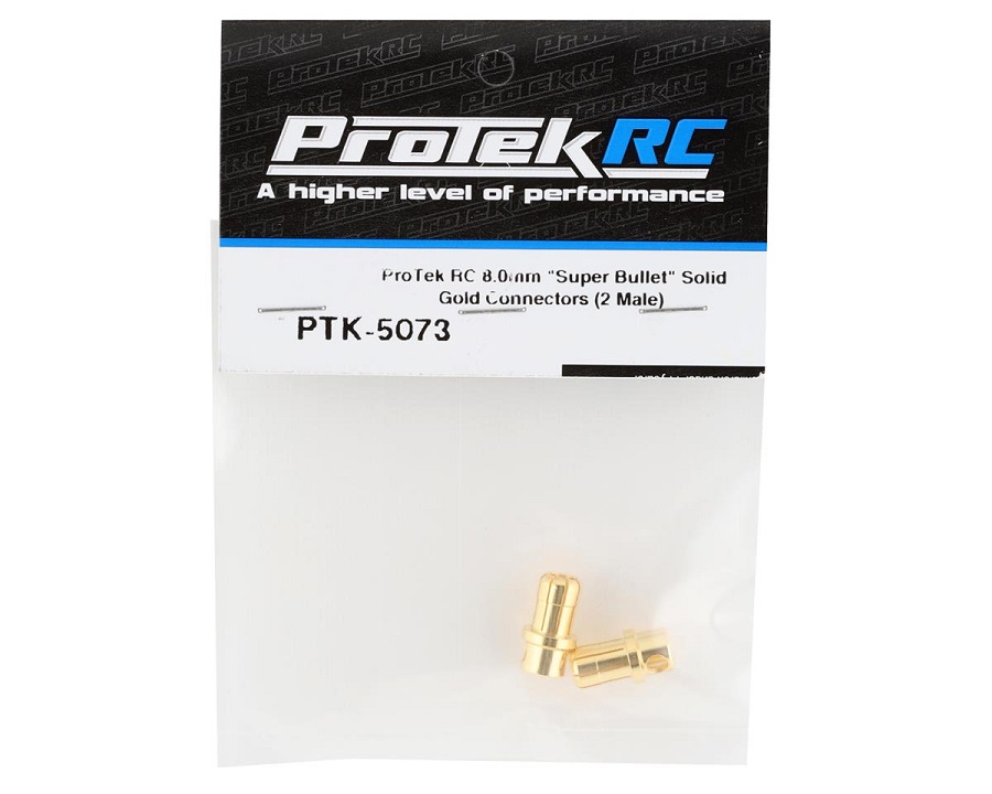 ProTek RC 8.0mm "Super Bullet" Solid Gold Connectors