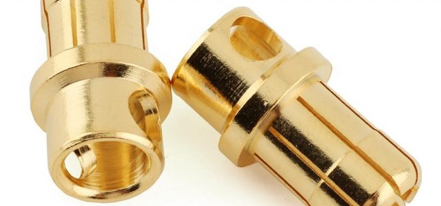 ProTek RC 8.0mm “Super Bullet” Solid Gold Connectors