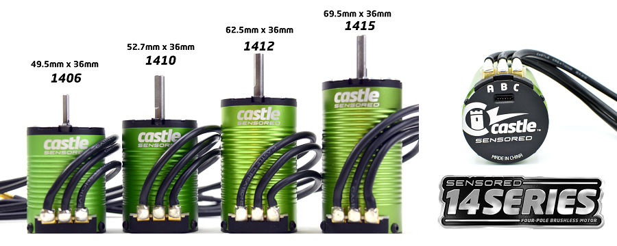 Castle Creation 1412 Series Sensored Motors
