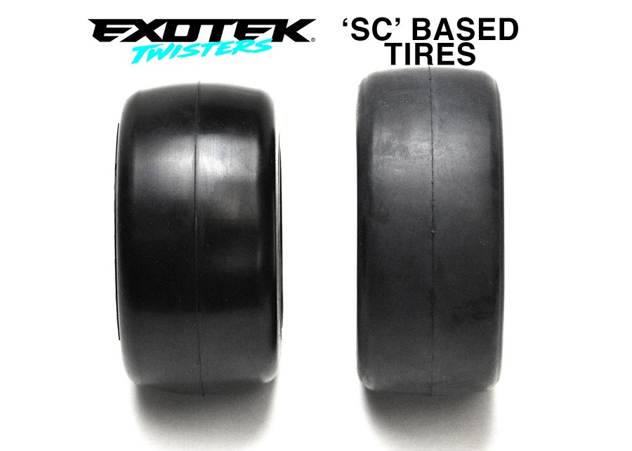 Exotek Twister Belted Pro Drag Tire & Wheel Set