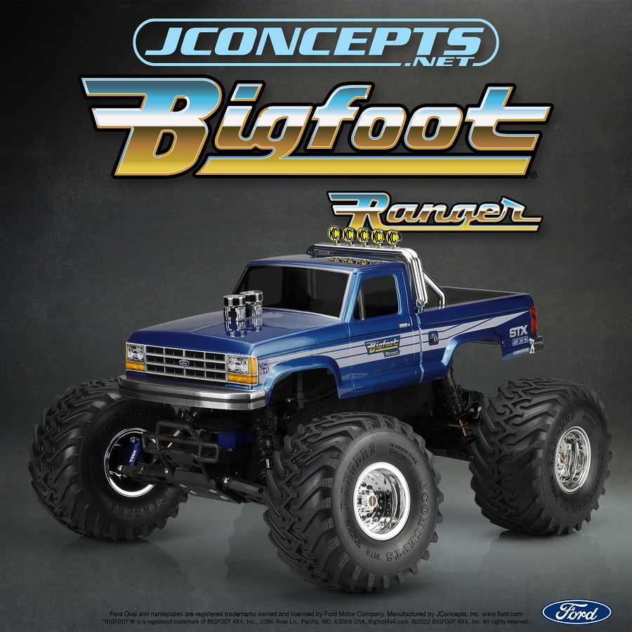 JConcepts 1985-1992 Ford BIGFOOT Ranger Clear Body