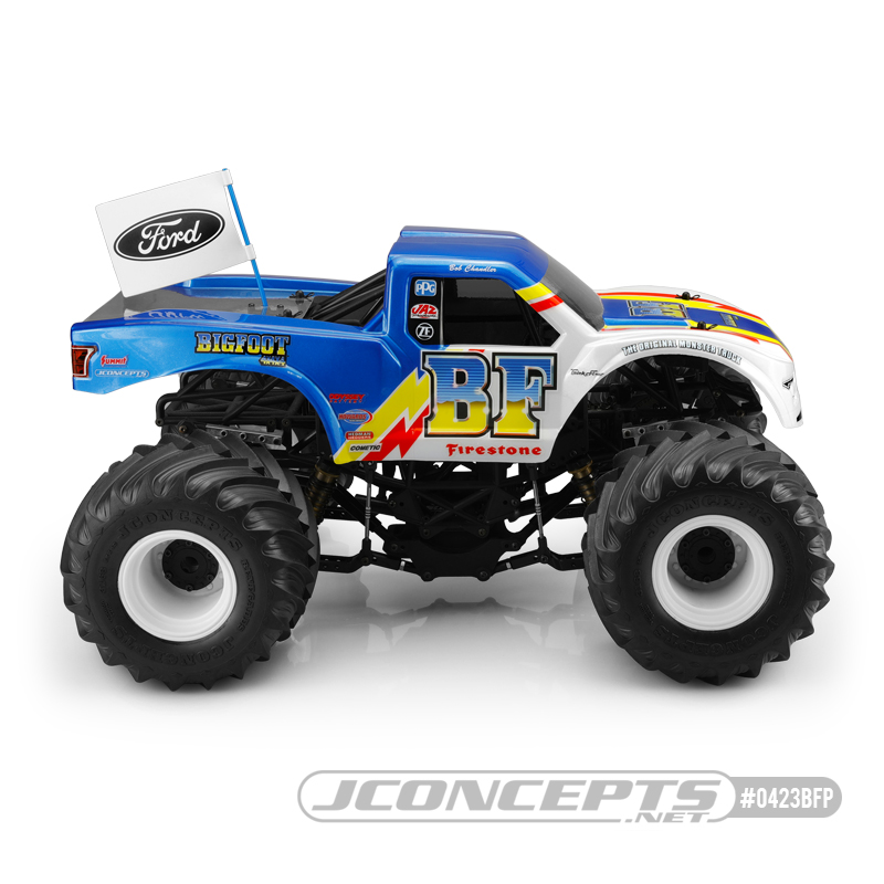 JConcepts 2020 Ford Raptor BF Power Logo Monster Truck Clear Body