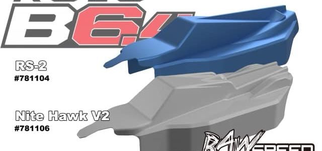 Raw Speed RS-2 & Nitehawk V2 Clear Bodies For The Team Associated B6.4 & B6.4D