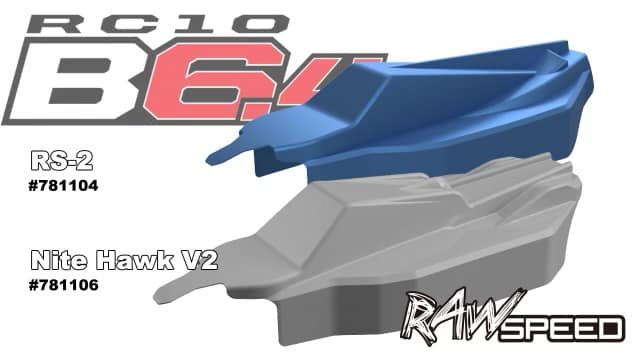 Raw Speed RS-2 & Nitehawk V2 Clear Bodies For The Team Associated B6.4 & B6.4D