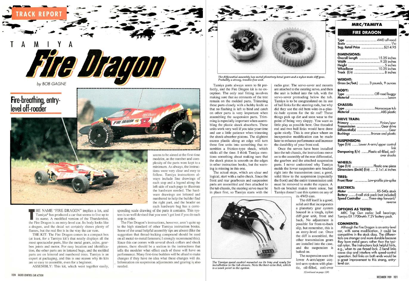 #TBT Tamiya Fire Dragon 4WD off-road Buggy Reviewed In December 1989 Issue