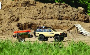 Lane Riggs’ Overland-Ready RC4WD TF2 4Runner  & Fully Equipped Integy Camp Trailer