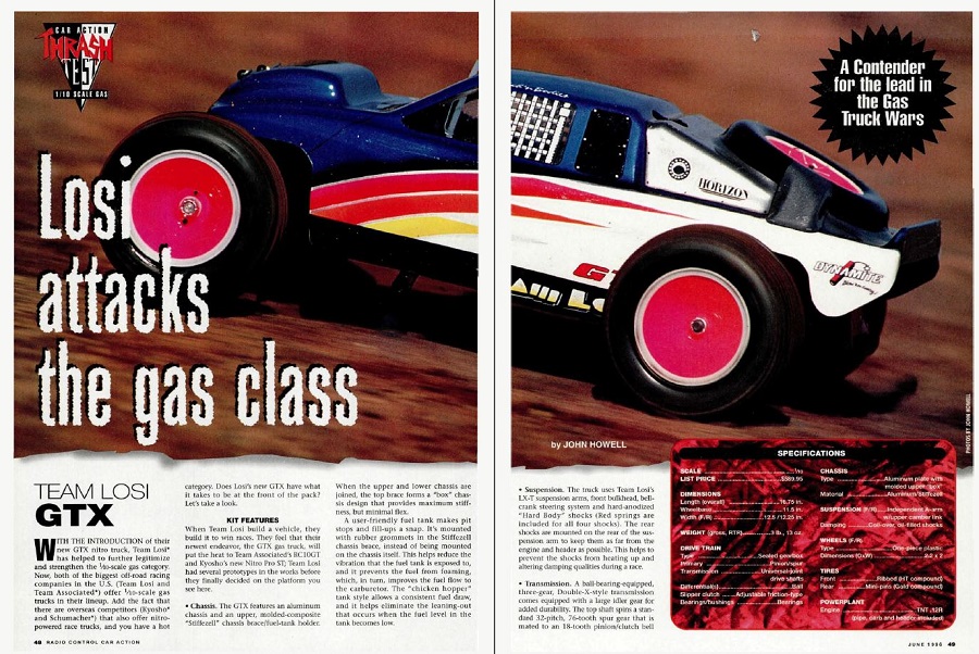 #TBT The Losi GTX 1/10 Nitro Stadium Truck is Reviewed in June 1996 Issue