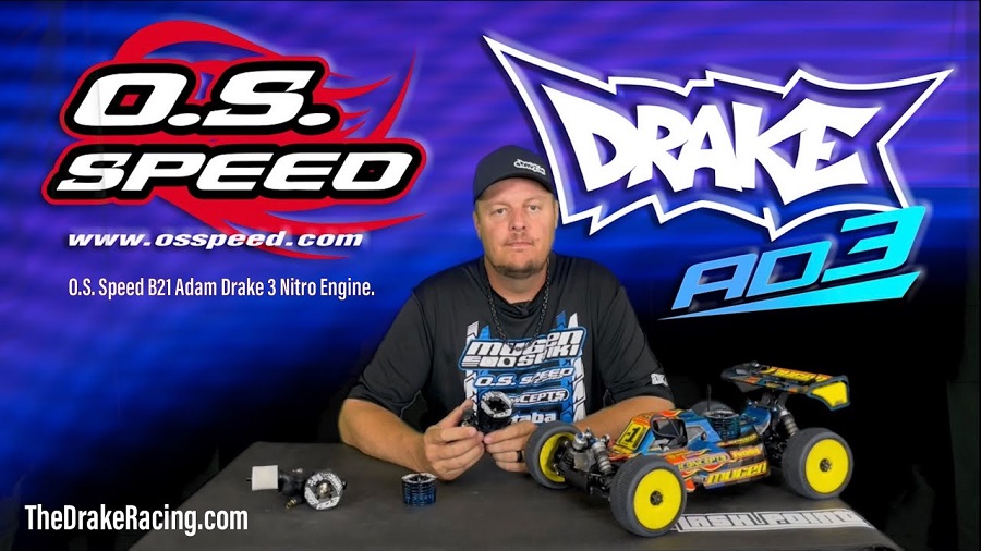 O.S. Speed B21 Adam Drake 3 Nitro Engine