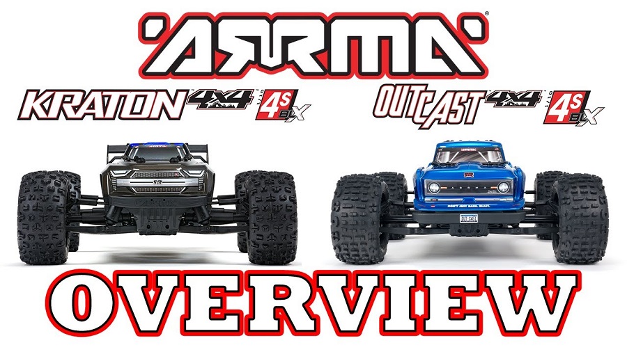 Overview Of The ARRMA 110 4X4 4S V2 Outcast & Kraton