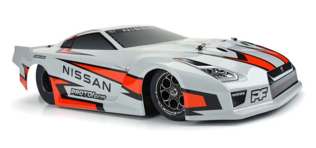 PROTOform Nissan GT-R R35 Pro Mod Tough-Color Gray 1/10 Drag Car Body
